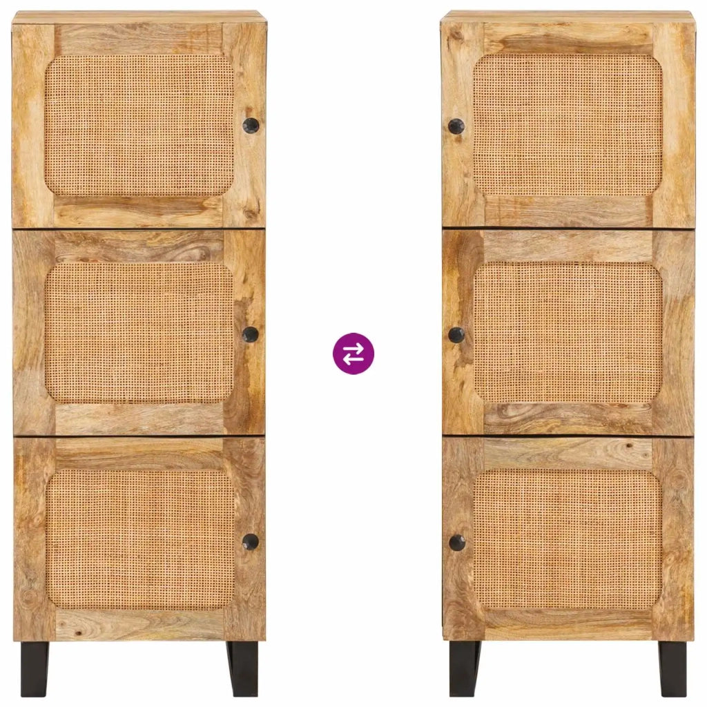 Credenza Marrone 90 x 33 x 75 cm Legno di mango massello