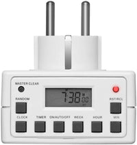 Goobay 93256 timer elettrico Bianco Timer giornaliero/settimanale