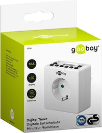 Goobay 93256 timer elettrico Bianco Timer giornaliero/settimanale