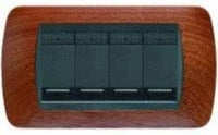 Living Int. - Placca 4 posti legno mogano - L4804LMG