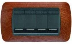 Living Int. - Placca 4 posti legno mogano - L4804LMG