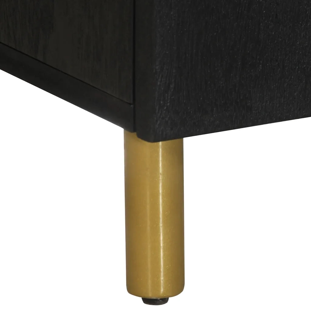 Credenza Nera 60x33x75 cm in Legno Multistrato 4017650