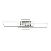 Briloner applique plafoniera cct led 104 cm 2x19w 2500lm cromo