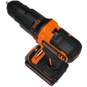 Black & Decker BDCHD18KB-QW trapano Nero, Arancione