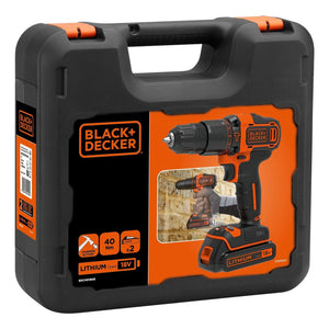 Black & Decker BDCHD18KB-QW trapano Nero, Arancione