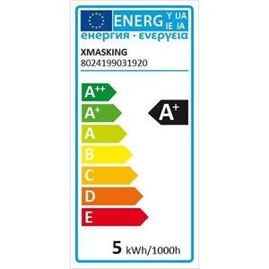 Luci di Natale Catena Lineare 240 Led Multicolore 14,5mt con 8 giochi di luce