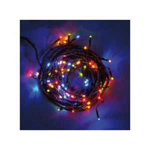 Luci Di Natale Catena Lineare 160 Led Multicolore 11,5mt con 8 Giochi Luce