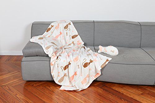 Kanguru Plaid Morbidissimo Set Coordinato con Pesce Imbottito Gatto