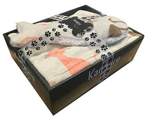 Kanguru Plaid Morbidissimo Set Coordinato con Pesce Imbottito Gatto