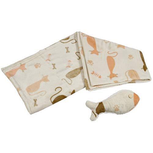 Kanguru Plaid Morbidissimo Set Coordinato con Pesce Imbottito Gatto