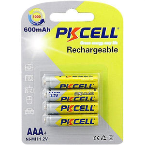 PKCELL NiMH Rechargeable Battery Batteria ricaricabile Mini Stilo AAA Nichel-Metallo Idruro (NiMH)