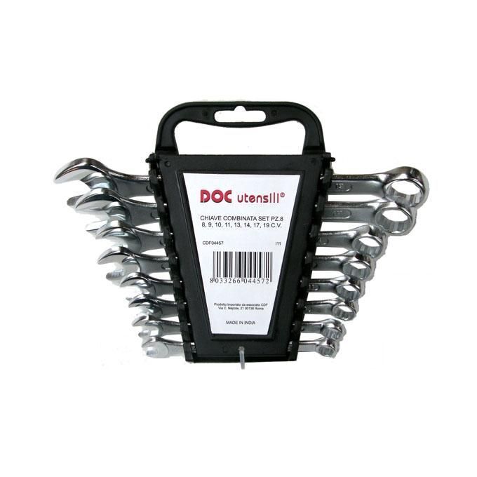 Doc Chiavi Combinate cromo vanadio 8-19 Pezzi 8