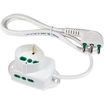 FANTON 42105 prolunghe e multiple 1,5 m 3 presa(e) AC Bianco