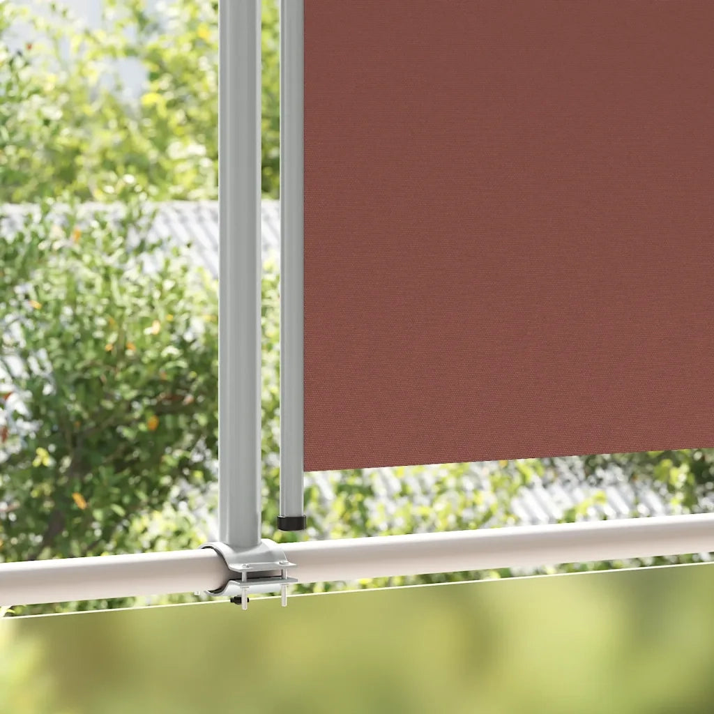 Tenda da Sole Laterale Retrattile per Patio-Tenda parasole per balcone 140x300cm Marrone