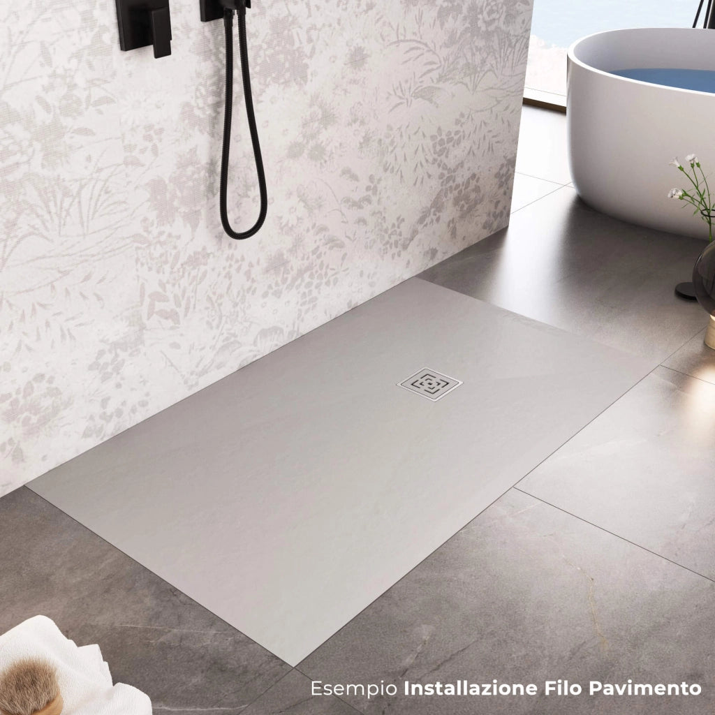 Piatto Doccia in Pietra 70x180 cm Bonussi Canton Grigio Chiaro
