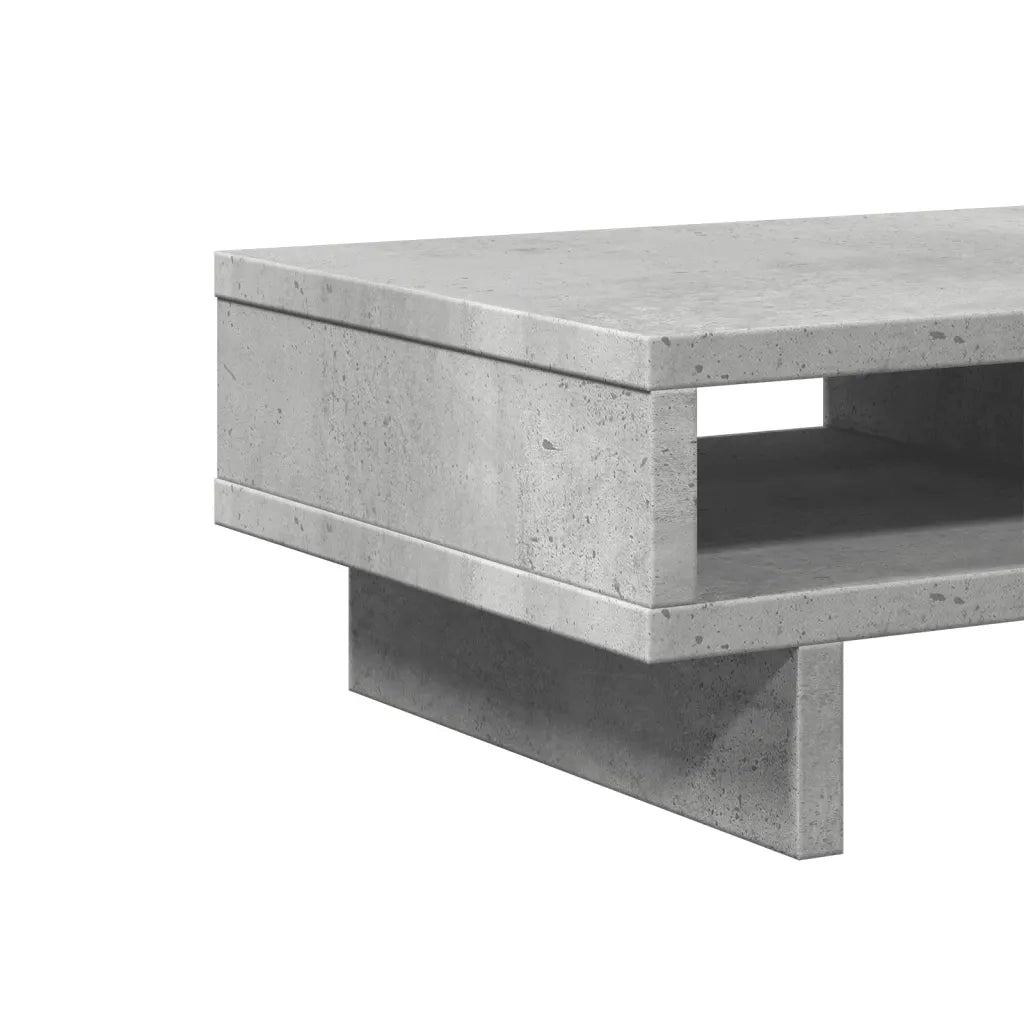 Supporto per Monitor Grigio Cemento 50x27x15 cm in Truciolato
