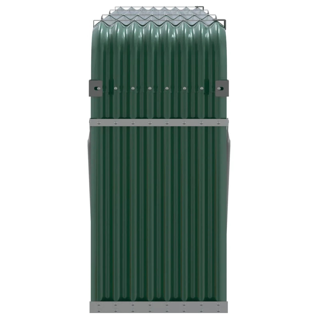 Portalegna 234 x 45 x 100 cm acciaio zincato verde 02_0043768