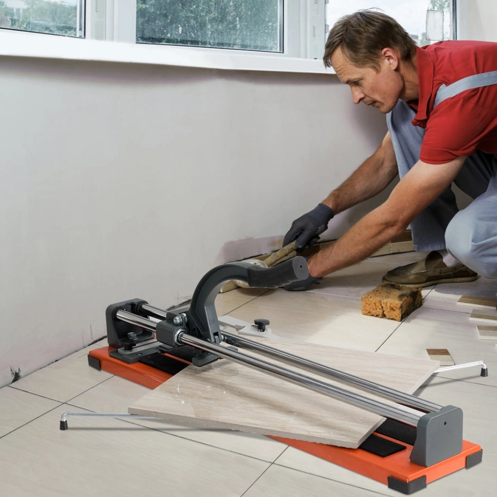 Tagliapiastrelle manuale professionale di 61cm con scala graduata rimovibile-Utensili professionali