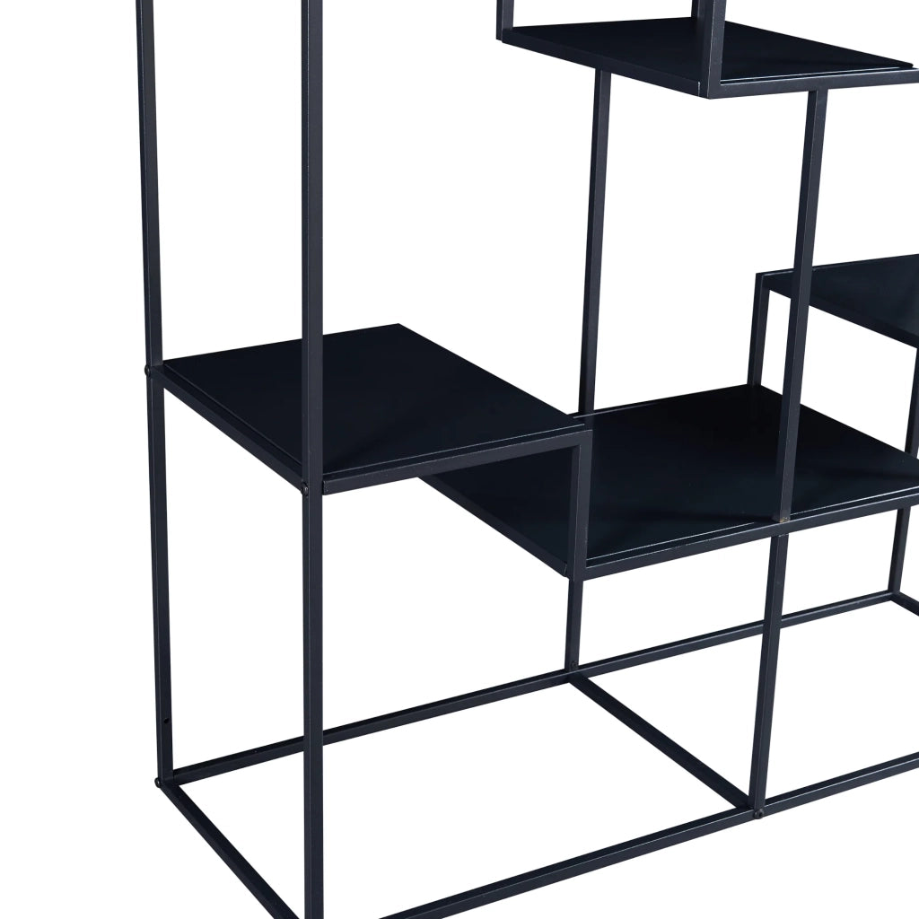 Scaffale dal design senza tempo per soggiorno/camera da letto mobile contenitore indipendente 180 x 100 x 35 cm nero 03_0011150