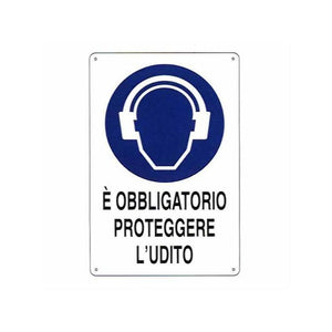 Cartello Protezione Udito 20X 30 Alluminio