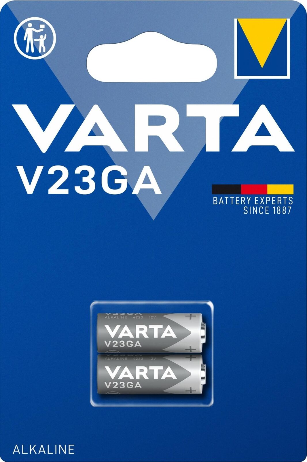 Varta ALKALINE V23GA (Batteria Speciale, 12V) Blister da 2