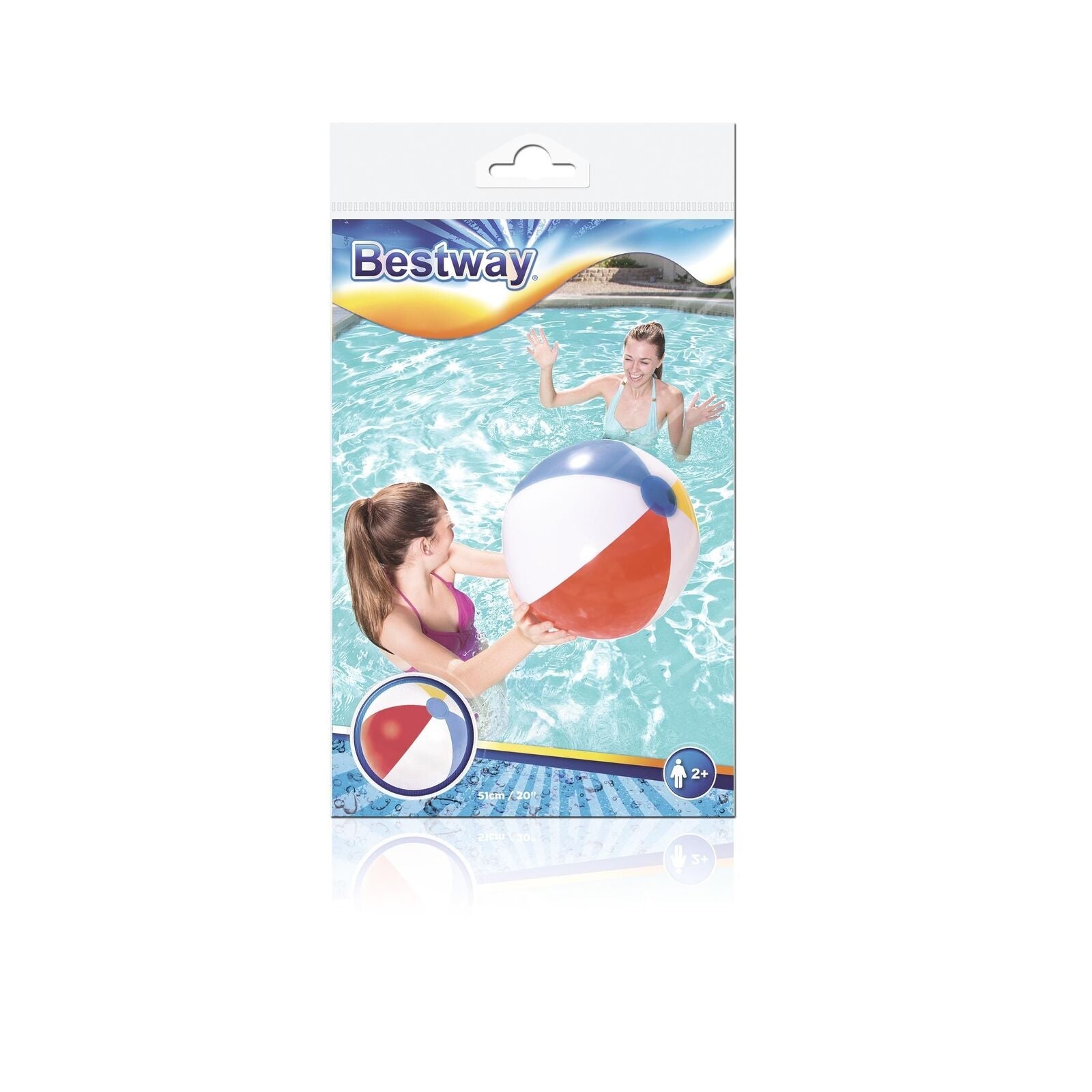 Bestway 31021 pallone da spiaggia 51 cm Vinile Multicolore