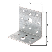 PIASTRA ANGOLARE 40X60X60MM ZINCATA