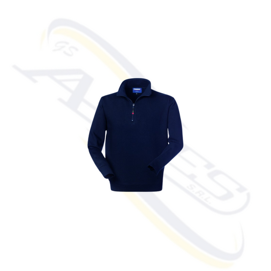 FELPA C/ MEZZA ZIP "PERTH" ROSSINI HH181 Colore: Blu, Taglia: L