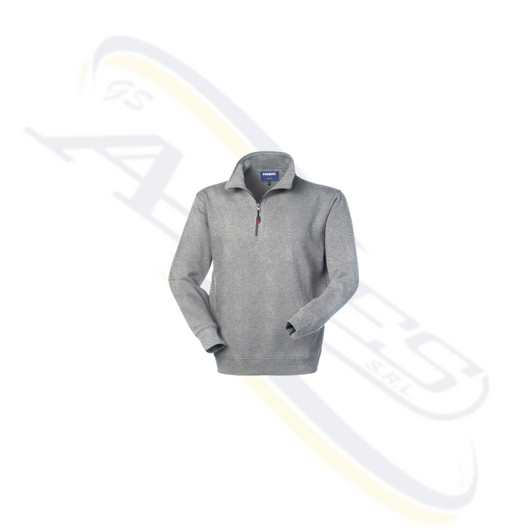 FELPA C/ MEZZA ZIP "PERTH" ROSSINI HH181 Colore: Grigio, Taglia: S