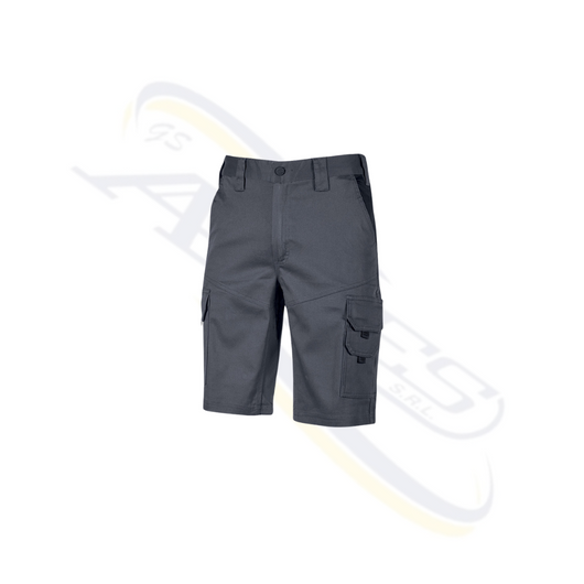 U POWER BERMUDA "BONITO" COTONE STRETCH Colore: Grigio, Taglia: 3XL