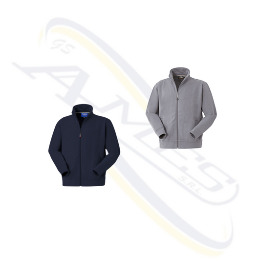 FELPA C/ZIP "CANBERRA" ROSSINI HH191 Taglia: XL, Colore: Grigio