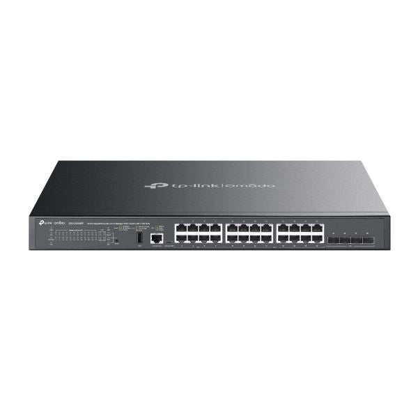 Tp-link sg5428xmpp switch di rete gestito l3 gigabit ethernet (10/100/1000) supporto power over ethernet (poe) nero
