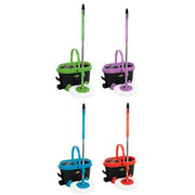 SET SECCHIO LAVAPAVIMENTI ROTANTE 'SPIN MOP 360' cm 49x29,5x28,5h - GIO' STYLE