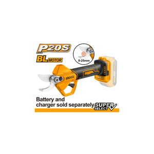 FORBICE DA POTATURA A BATTERIA 20V TAGLIO Ø25 CSSLI20258 INGCO