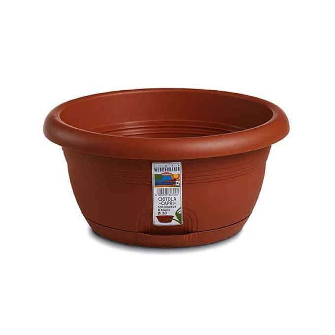 Stefanplast Ciotola Medio Riserva Acqua Coccio 25 H.12