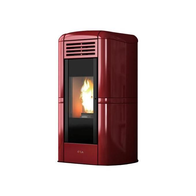Cola Charme Ductable stufa Libera installazione Pellet Bordeaux