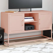 Mobile TV-Credenza per TV-Console TV Rosa 100,5x39x60,5 cm in Acciaio 901160