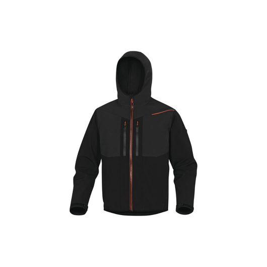 SOFTSHELL "HORTEN 2" DELTA PLUS Taglia: S, Colore: Nero/Arancio