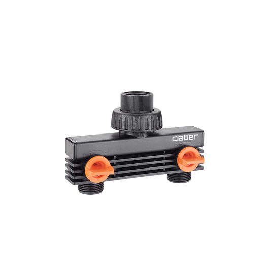 PRESA A DUE VIE 3/4” M CLABER 8589