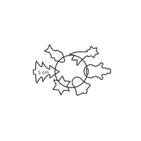 Tescoma 631382 formina per biscotti Metallico