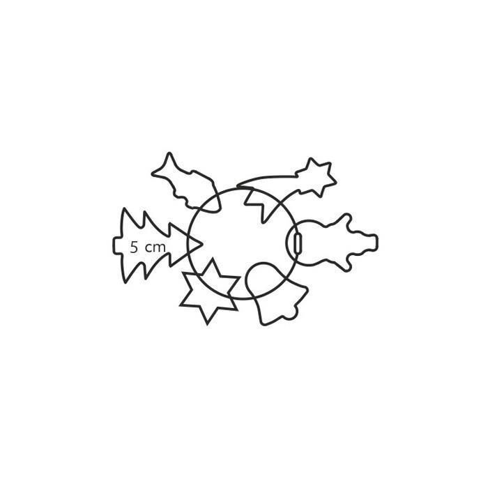 Tescoma 631382 formina per biscotti Metallico