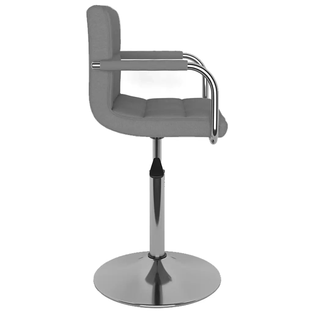 Sedia da Pranzo Girevole Grigio Chiaro in Tessuto cod mxl 9213