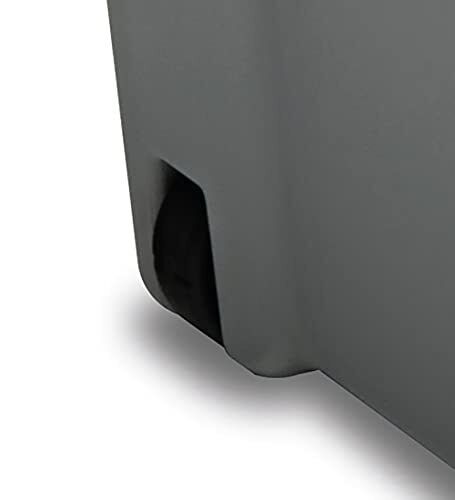 Stefanplast Contenitore Family box con Ruote e Coperchio Silver. Completo di 2 Divisori Rimovibili