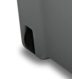 Stefanplast Contenitore Family box con Ruote e Coperchio Silver. Completo di 2 Divisori Rimovibili