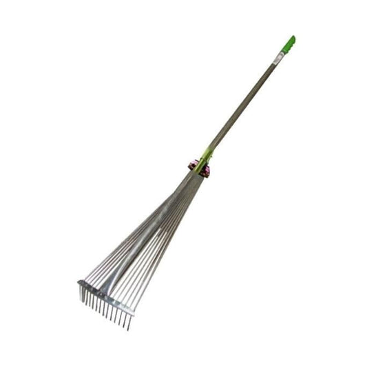 Il Campo Scopa Foglie Regolabile Manico Acciaio