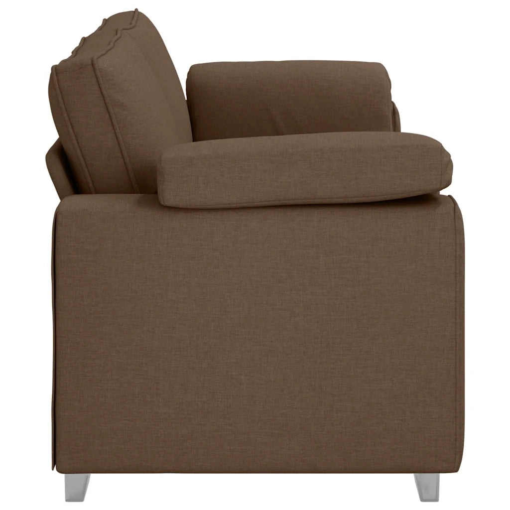 Divano 3-Persone Marrone 220 cm Tessuto 4105241
