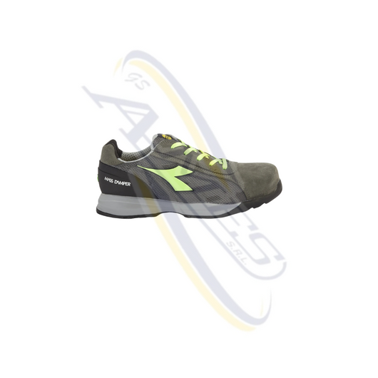 DIADORA "GLOVE" MDS TEXT LOW S1P GRIGIO/VERDE FLUO Taglia: 40
