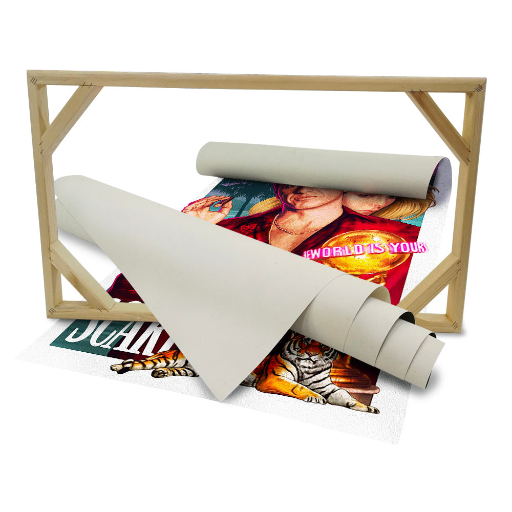 Tela d'arredo SCARFACE - Quadro Canvas su telaio in legno Misura: 50x70 cm