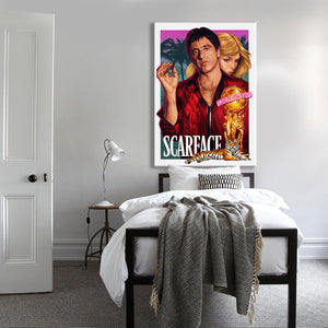 Tela d'arredo SCARFACE - Quadro Canvas su telaio in legno Misura: 50x70 cm