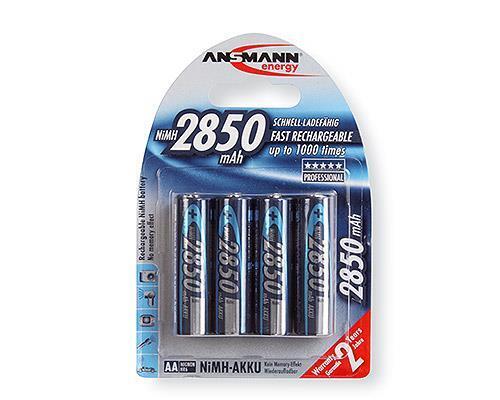 Ansmann 1x4 NiMH 2850 mAh Mignon / AA / HR6 Stilo AA Nichel-Metallo Idruro (NiMH)